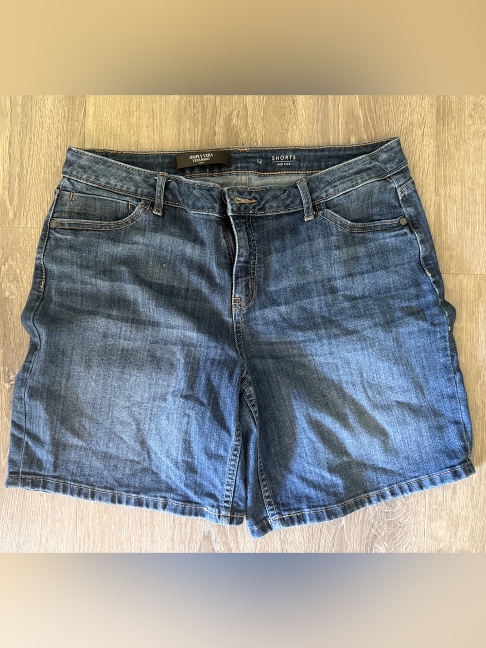 Simply Vera Vera Wang Indigo Denim Shorts